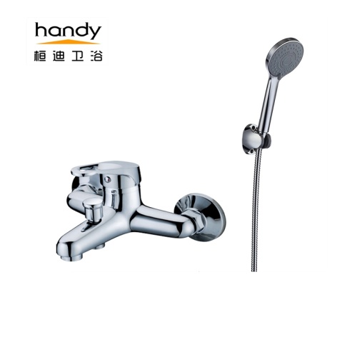 Single-handle tube hot and cold water mixer taps