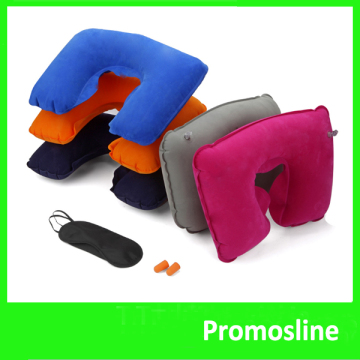 Hot Selling Inflatable airplane pillow eye cover
