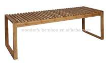 Bamboo Modern Backless Bench,Shower Bench, Outdoor seat