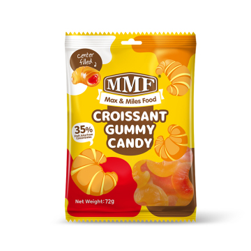 Crossiant Center Filled Gummy Candy Delight