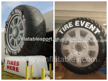 inflatable advertisement, inflatable advertising, inflatable tire advertising
