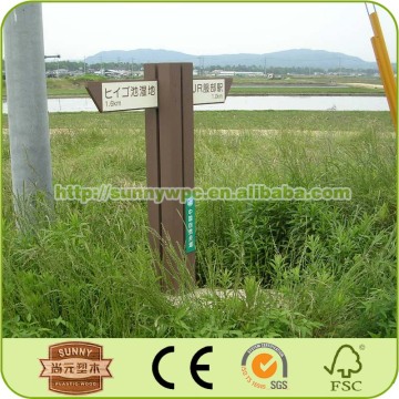 New wood plastic composite guardrail