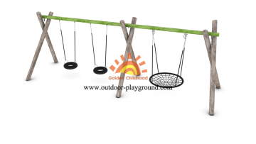 Outdoor Playground Equipment Tire Swing Set Dimensions