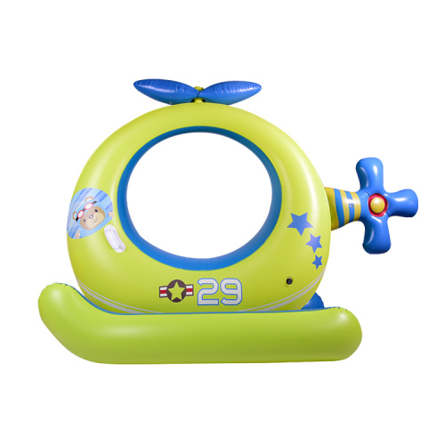 ODM Helicóptero inflable agua de verano piscina flotante