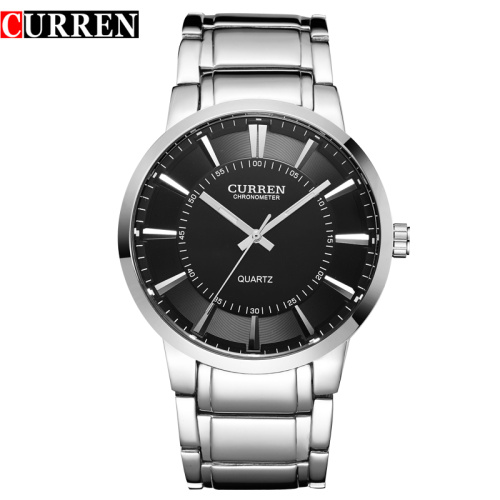 Casual Stainless Steel Band Waterproof Quartz Watch