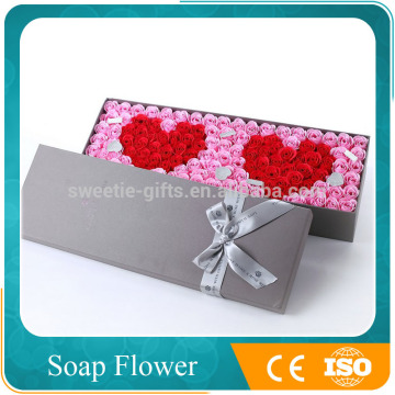 #BG006 Heart shaped 108pcs artificial rose soap flower