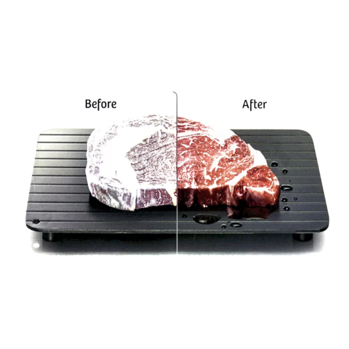 Kitchen Safe Defrost Meat Or Thaw Frozen Food Fast Rapidly Thawing Defrosting Tray