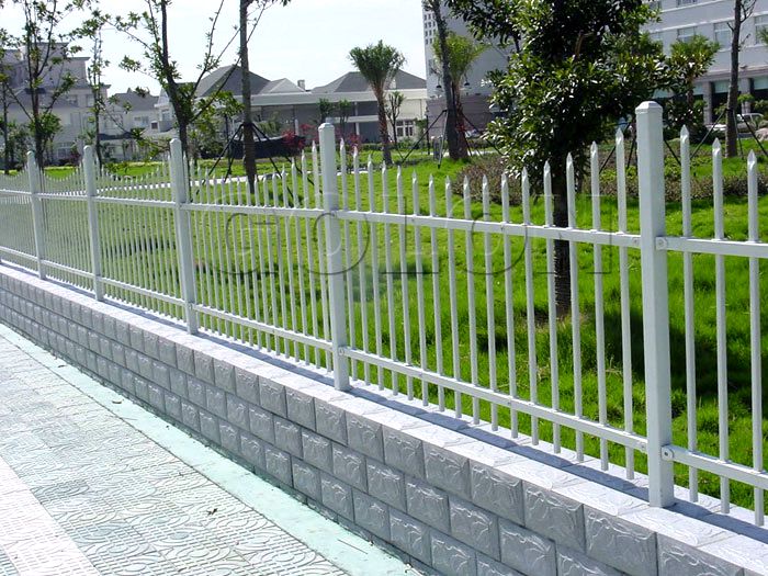 Powder coated fence panels