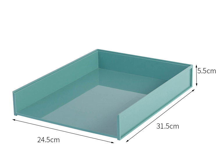 Plastic Stackable Customized Desktop Stationery  Letter size Document File Organizer File Tray