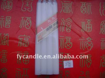 27g white pillar candle