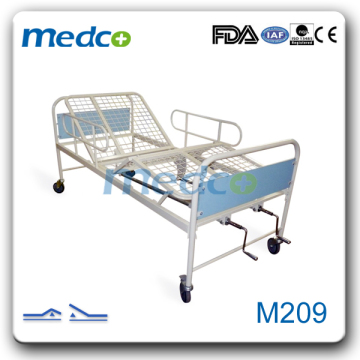 Manual two cranks hospital bed/2 functions hospital bed