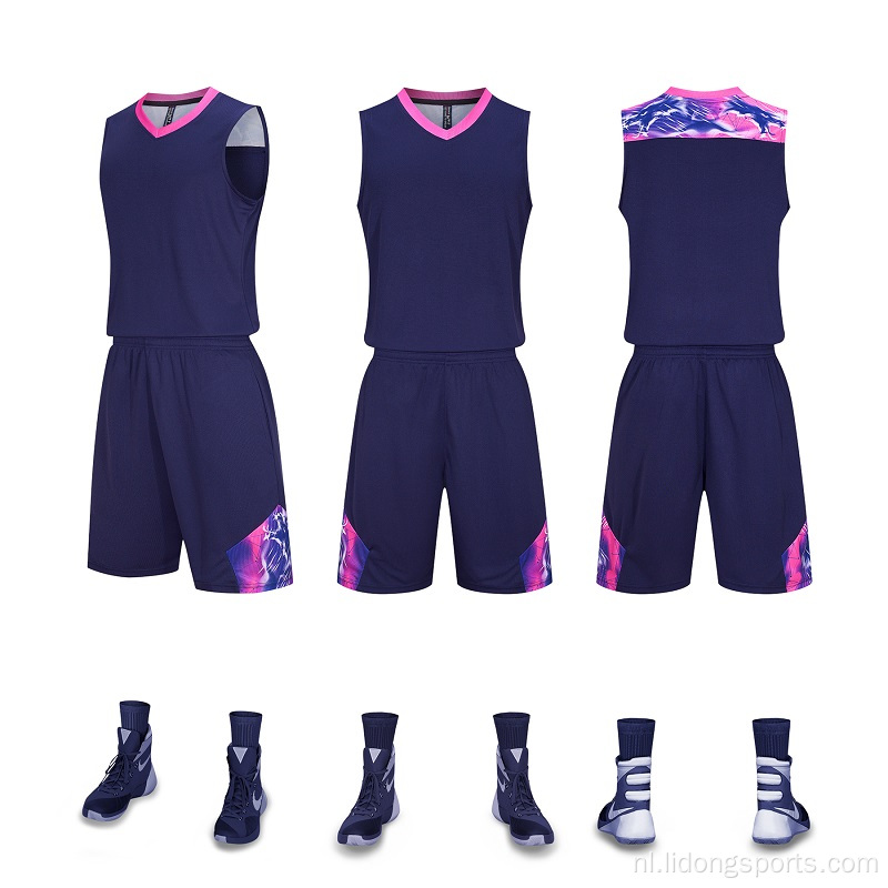 Sport Training Youth Team Basketball Uniforms Jersey Set