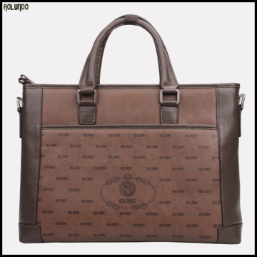 Latest design men custom leather italian leather briefcase