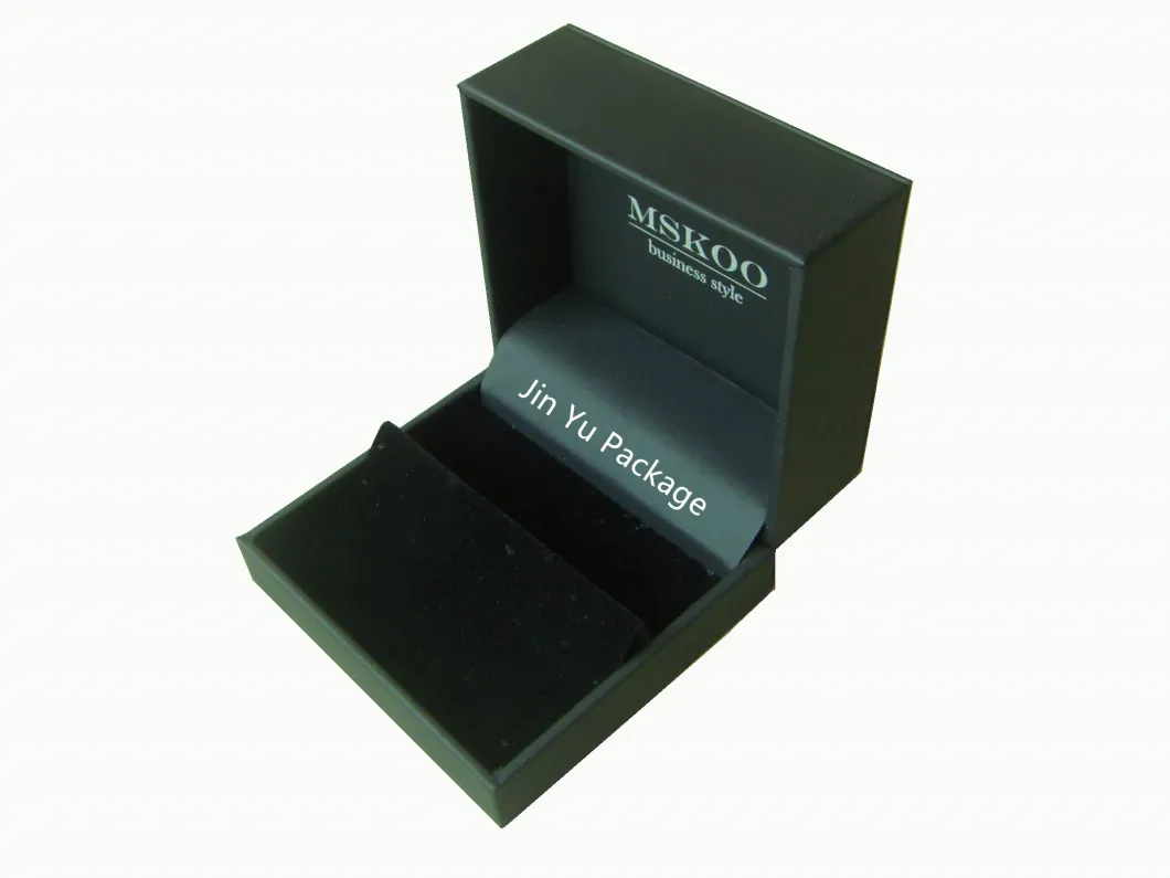 Elegant High End Custom Leather Tie Gift Jewelry Cufflink Packaging Boxes