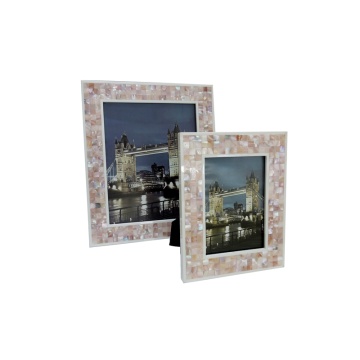 Good Quality Pink Shell Resin Photo Frame for Home Decor