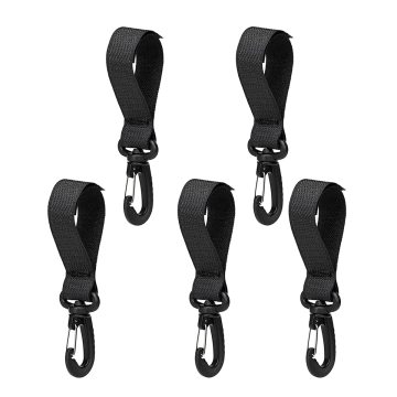 360-Degree Rotating Velcro Stroller Buckle Wallet Hooks