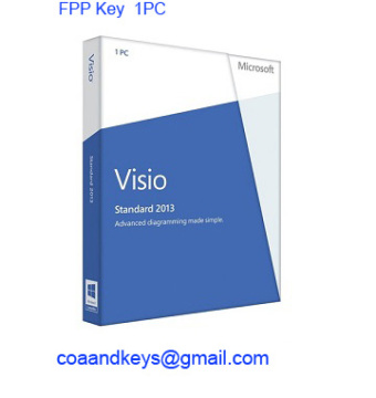 Visio Standard 2013 Key, Visio 2013 Std FPP Key