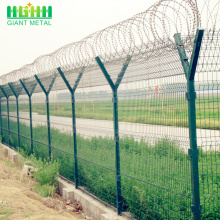 Powder  coated  airport fence