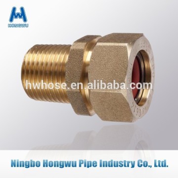 Gas brass fitting for hose