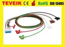 Professional Snap Electrode 5 Lead ECG Trunk Cable For Pati