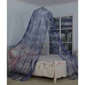 Polyester Blue Tie Dye Circular Conical Mosquito net