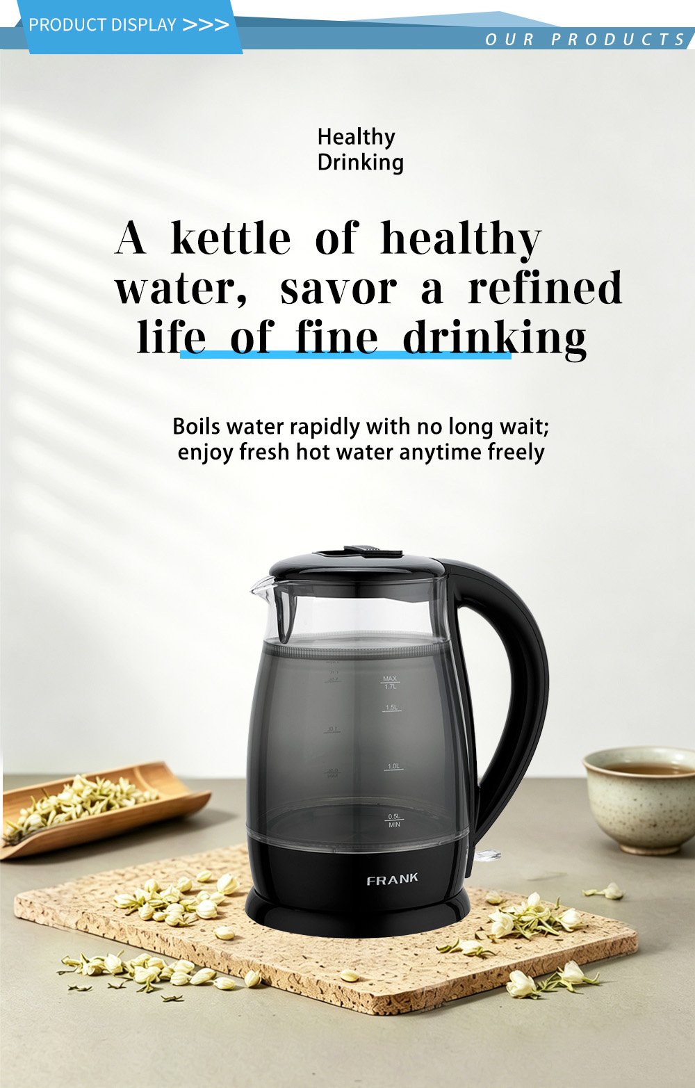 304 غلاية من الفولاذ المقاوم للصدأ FK-1811 1 304 stainless steel kettle FK-1811 1