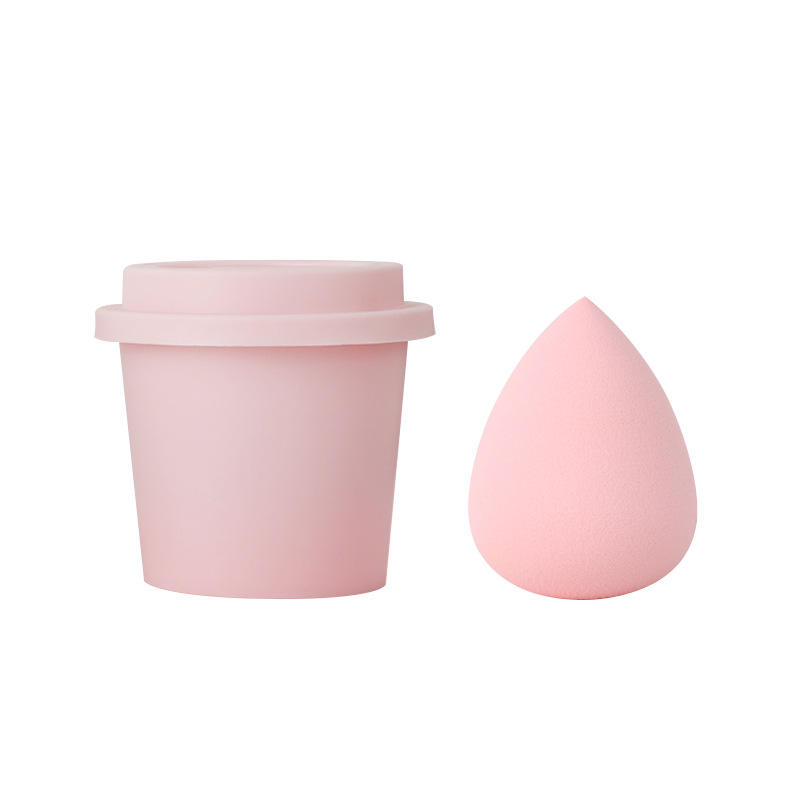 Esponja De Makeup Latex Free Custom Logo Foundation Blending Private Label With Box Coffee Cup Free Makeup Sponge7 Jpg