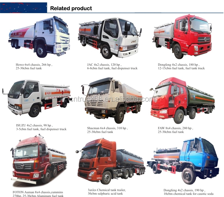 Foton 3000 liter small fuel tank trucks and aviation fuel trucks for sale