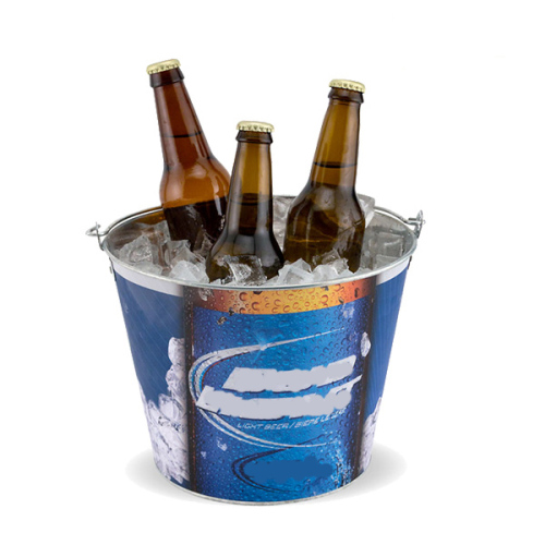 Ice Bucket, Oval Beer Metal Ice Bucket, Metal Tin Bucket