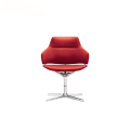 Aluminium 4-Spoke Base Upholstered Executive Armchair