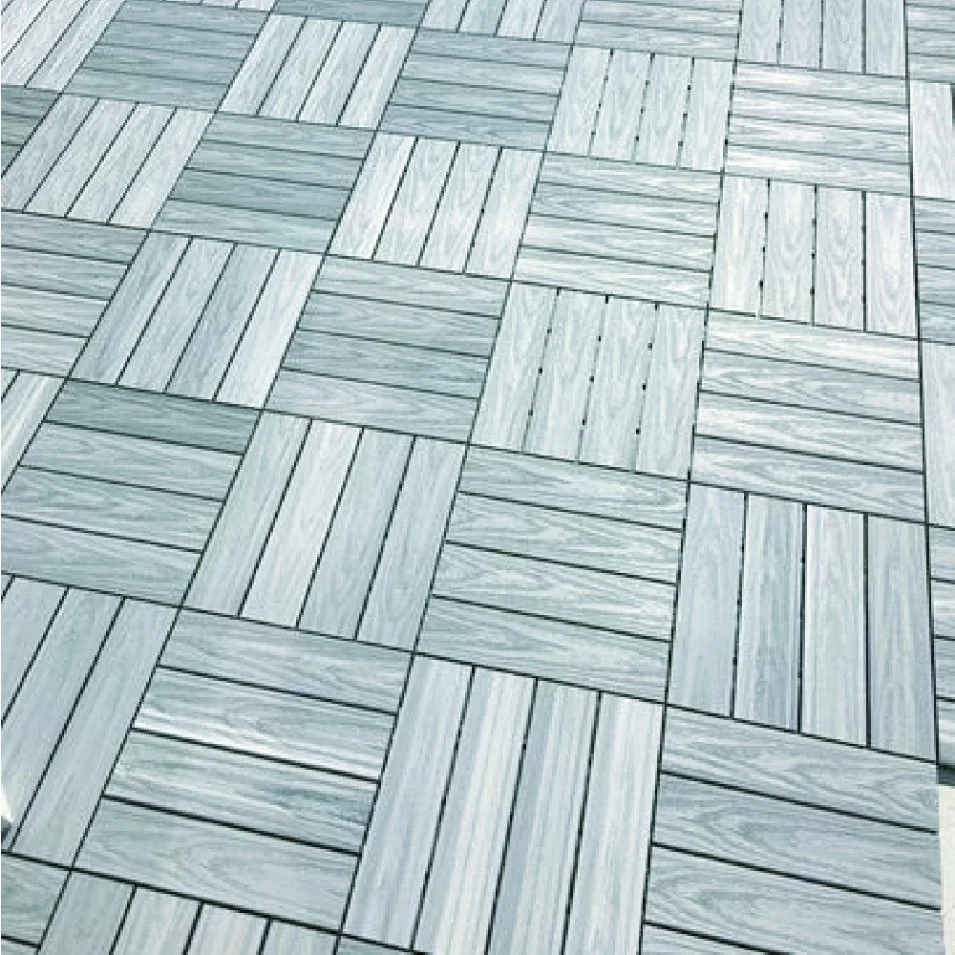 DIY Deck Tiles Interlocking WPC Flooring Tiles for Garden Bathroom