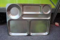 Stainless steel fast food/snack plate/dish