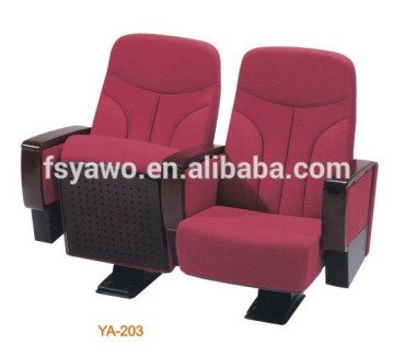 Factory Low Price Folding Seminar Chair With Writing Tablet