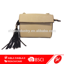 Fashion women shoulder long strip bag leather tassels shoulder bag women