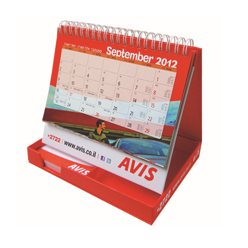 Foldable Desk Calendar With Stick notes
