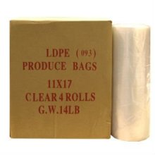 Transparent Flat Bags on Roll