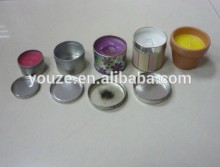 Round tin box for carry candle