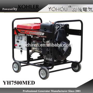 KOHLER engine diesel generator 6kw single phase