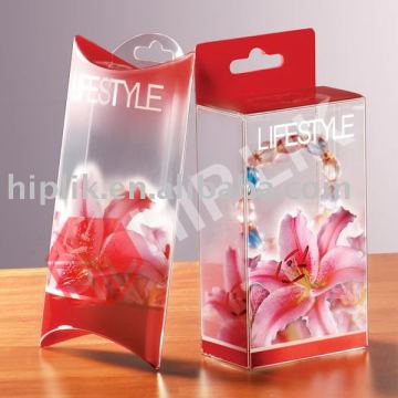 Clear plastic jewelry packaging