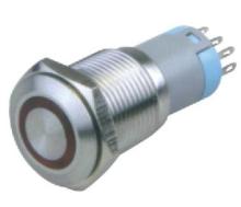 Tyj16-261flat Momentary or Flat Maintained Metal Buttons