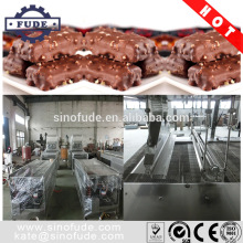 Chocolates enrobing line with cooling tunnel