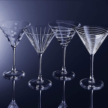 custom bulk clear cocktail glass martini glasses