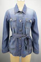 Ladies Belted Shirt Jacket