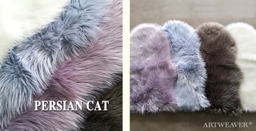 Pessian Cat Faux Fur Rug