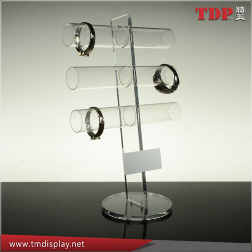 Manufacturer 3 Tiers Clear Countertop Acrylic Jewelry Bracelet Display Stand & Bangle Holder Display Stand,Jewelry Display Stand