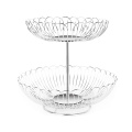 2-Tier Metal Wire Fruit Storage Basket For Kitchen