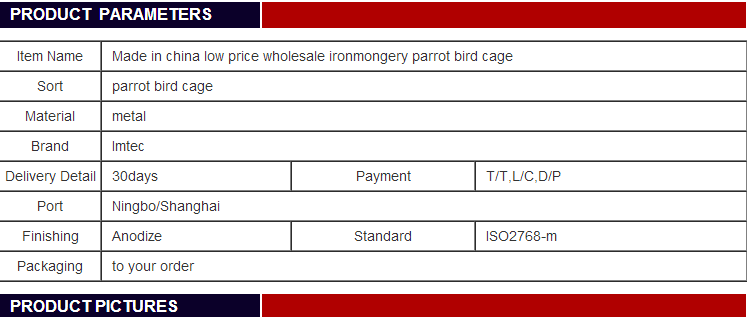 firm and cheap parrot cage for pet poultry