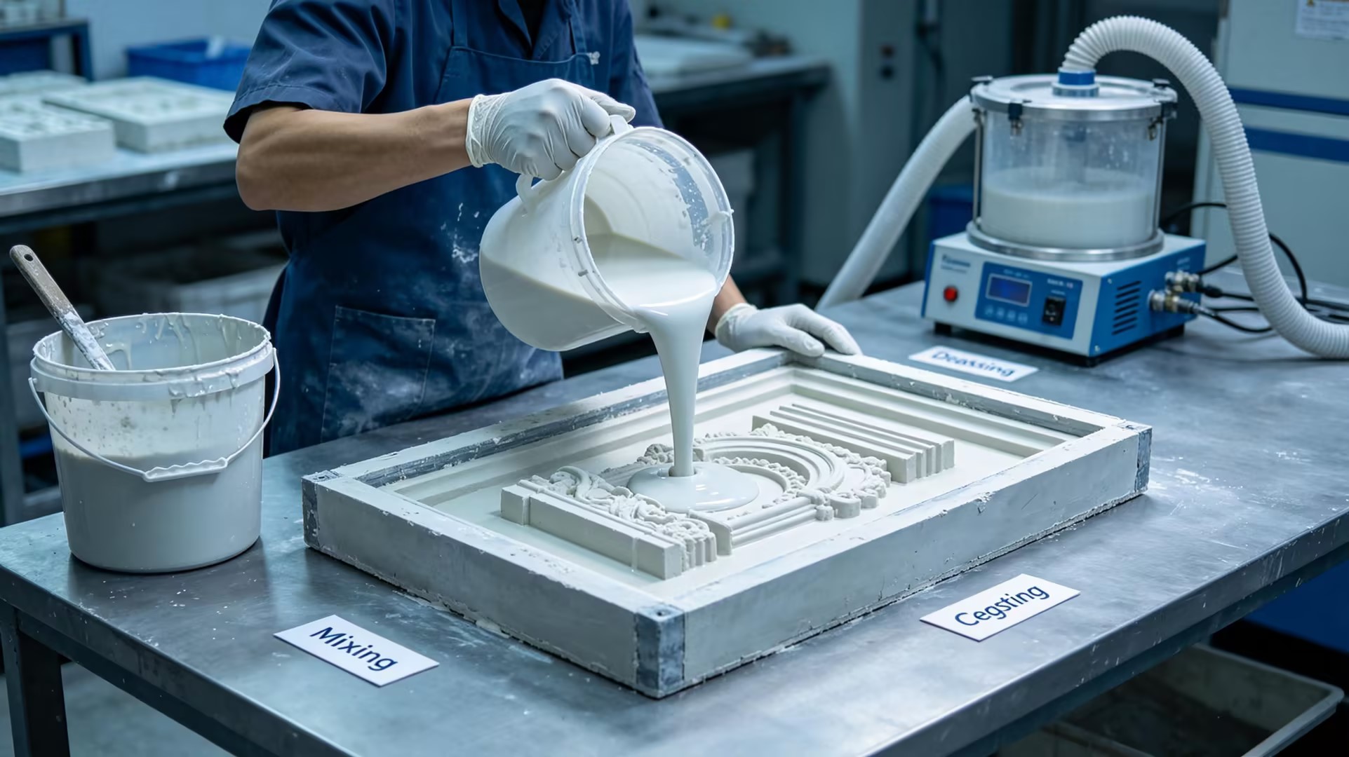 Gyspum & Cement Mold Silicone 4 Gyspum & Cement Mold Silicone 4