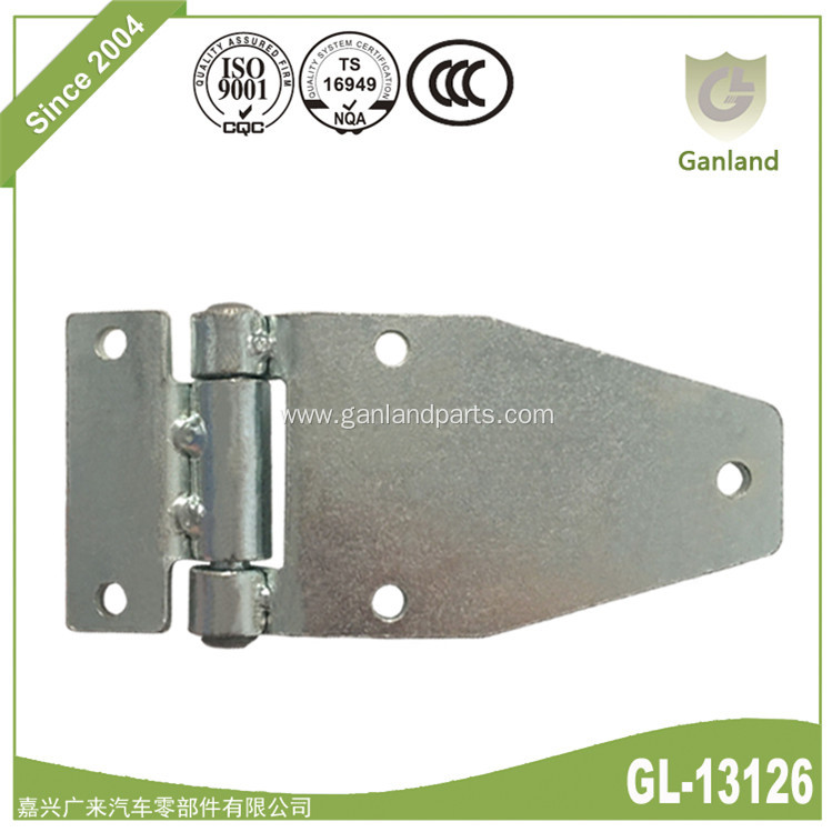 Trailer flat blade side board zinc plate hinge