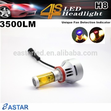 Eastar newest no fan design car led headlight h8